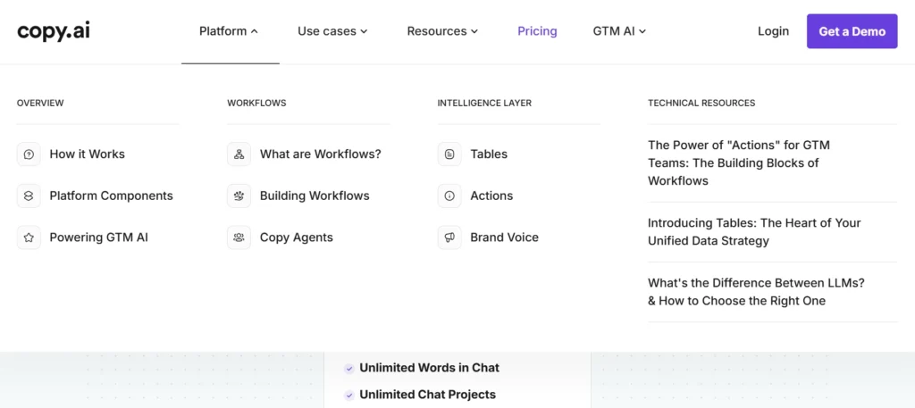 Copy.ai - Best for Sales and Marketing