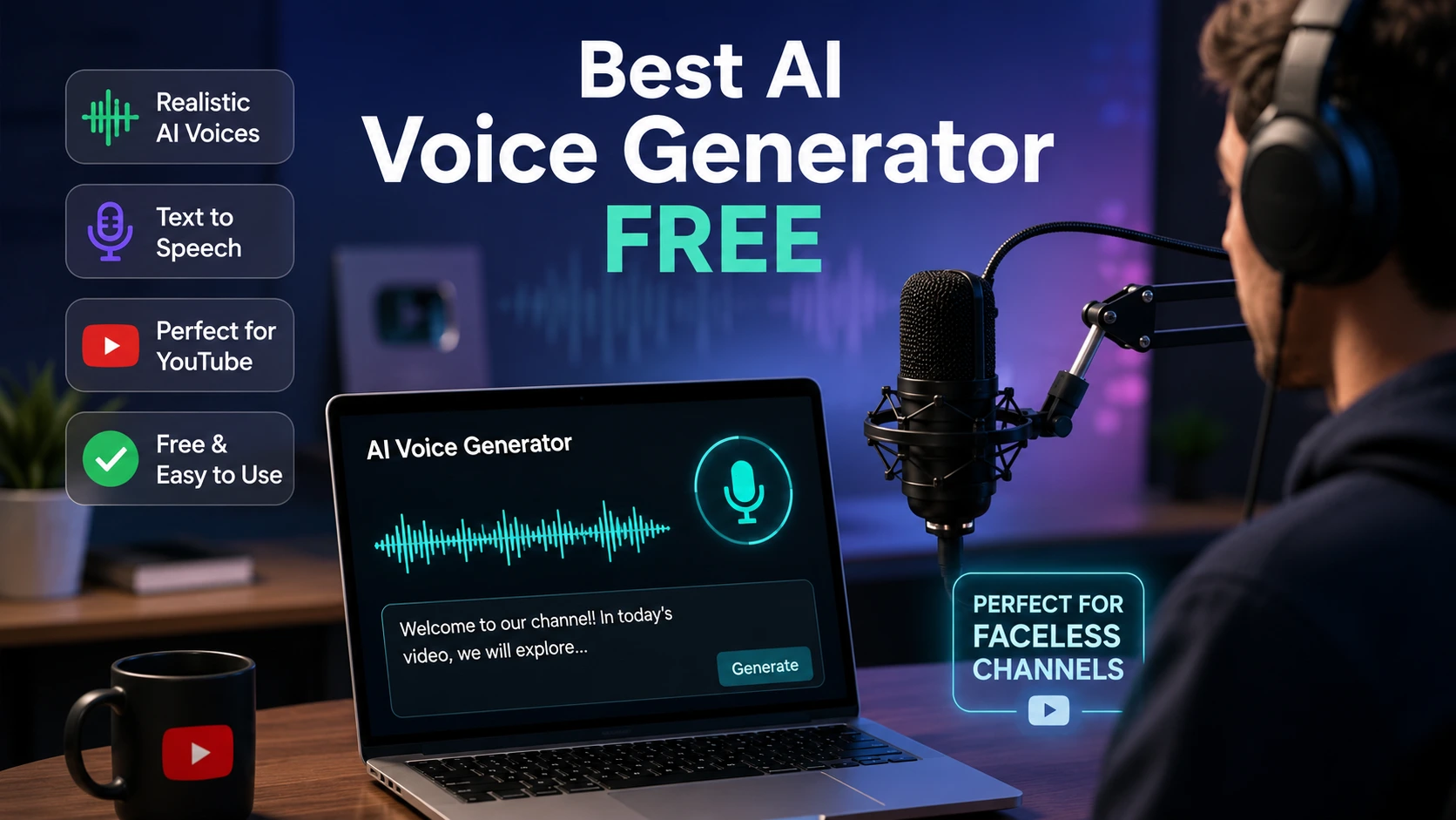 10 Best Free AI Voice Generators in 2026: Hands-on Tested for YouTube & Creators